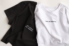 Load image into Gallery viewer, All Vibes No Chaser Short Sleeve Crop Top (Organic)

